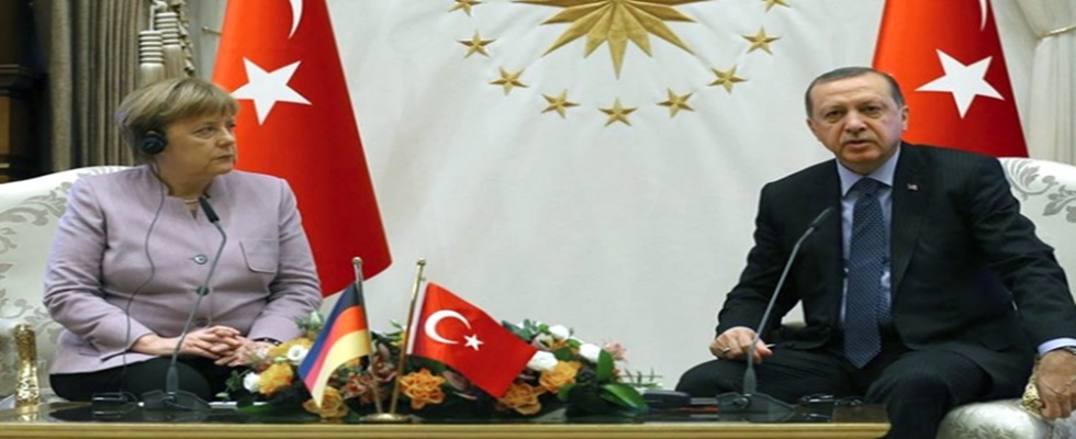 Cumhurbaşkanı Erdoğan, Angela Merkel ile görüştü