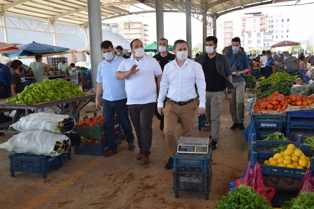 BAŞKAN EKİNCİ VE KAYMAKAM DERECİ `DEN KORONAVÜRİS DENETİMİ