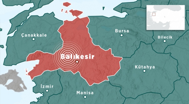 Balıkesir’in Karesi ilçesinde 3,7 büyüklüğünde deprem oldu