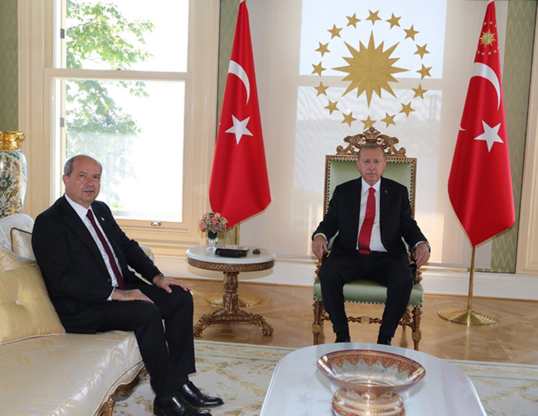 Cumhurbaşkanı Erdoğan, KKTC Başbakanı Tatar’ı kabul etti