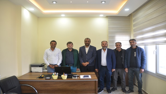 AVUKAT NAZIM GÖREN `DEN MK HARİTA MÜHENDİSLİK BÜROSUNA ZİYARET